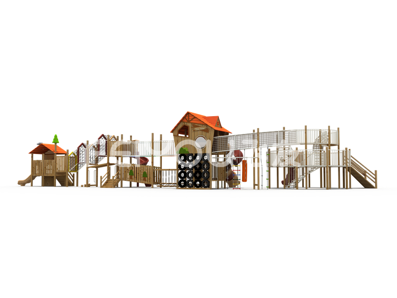 FY304-01地產(chǎn)兒童實(shí)木游樂(lè)玩具-幼兒園大班小孩子木制滑滑梯